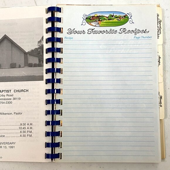 Family Favorites Balmoral Bakers Spiral Bound Cookbook Vintage 90s Memphis TN - Picture 4 of 7